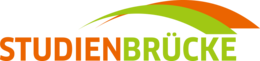 Logo der Studienbrücke – orange und grüne Schriftzüge mit geschwungenen Linien über den Wörtern.