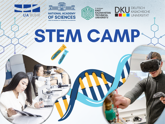 Am 8. und 9. Juli in Öskemen sowie am 11. und 12. Juli in Almaty finden internationale STEM Camps statt.